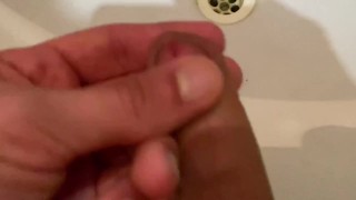 Toilet cock masturbate