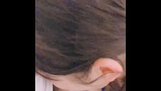 チアJK 学校のトイレ フェラ