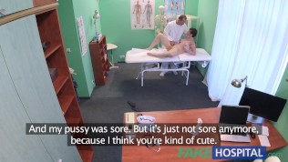 FakeHospital Sexy Aussie tourist with big tits loves doctors cum in pussy