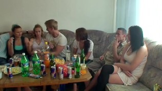 Group fucking at party
