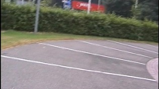 Group of bicyclists cheer in approval