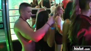 Hardcore party girls show their talents