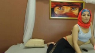 Hot Hijab Arab Gone Wild On Webcam