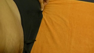 Hot stud in tight swimwear jerking off