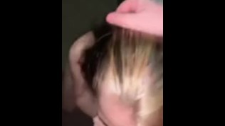 Hot teen sloppy blowjob