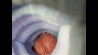 Inside a pocket pussy