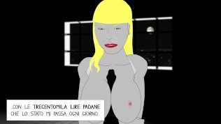 Italian Hentai: Mucatraul fucks Miss Padania