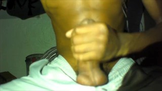 Midnight Jerk At Desk While Roommate Home