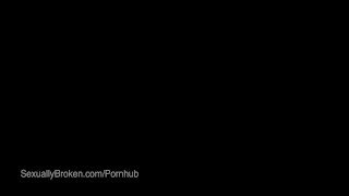 Natural Slut Casey Calvert Bound and Fucked by 2 cocks
