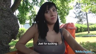 Public Agent Sweet ass babe with great tits fucked against fence