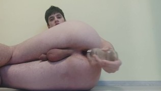 Stupid Sissy Serena fucks her slutty ass with a bottle