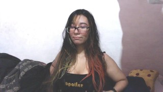 Teen forgot the webcam on and was spotted ..